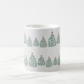 Kerstboom Scandinavisch kerstpatroon Koffiemok (Center)