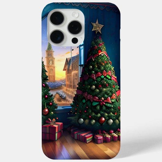 Kerstboom Scène Landschap Case-Mate iPhone Case (Achterkant)