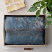 Kerstboom Scene Schattige Herten Fawn Snowman Tissuepapier (Geschenk)