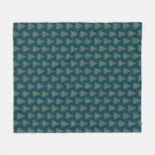 Kerstboom. Schattig. Fleece Deken (Voorkant (Horizontaal))