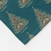 Kerstboom. Schattig. Fleece Deken (Hoek)