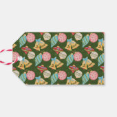 Kerstboom Schattigee Jingle Kleurrijke Typografie  Cadeaulabel (Achterkant Horizontaal)