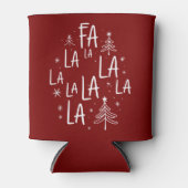 Kerstboom Schattigee vakantie Fa La La Cozy Blikjeskoeler (Voorkant)