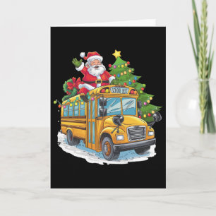 Kerstboom Schoolbus Bestuurder Kostuum Volwassenen Kaart