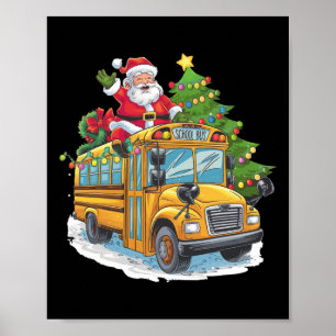 Kerstboom Schoolbus Chauffeur Kostuum Volwassenen Poster