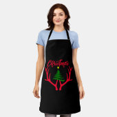kerstboom schort (Gedragen)