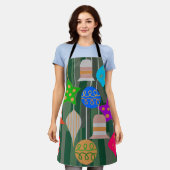 kerstboom schort (Gedragen)