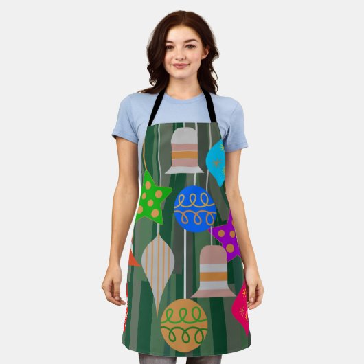 kerstboom schort (Gedragen)