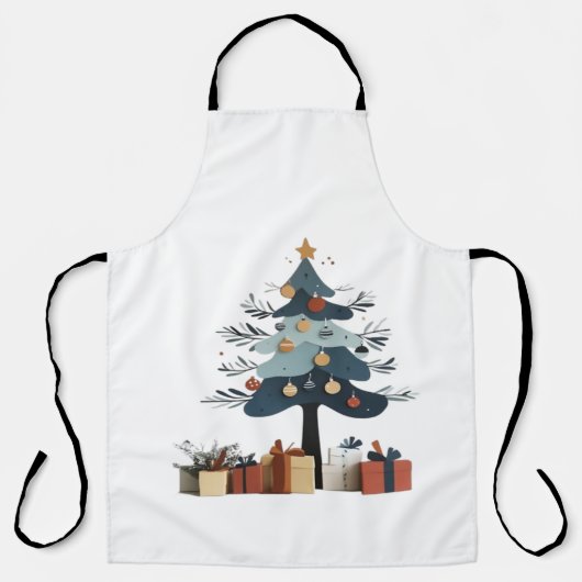 kerstboom schort (Voorkant)