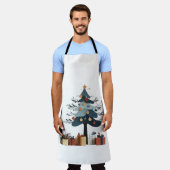 kerstboom schort (Gedragen)