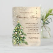 Kerstboom Seashells kerstfeest Kaart (Staand voorkant)