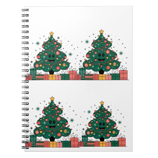 Kerstboom Seizoengroeten Notitieboek (Voorkant)