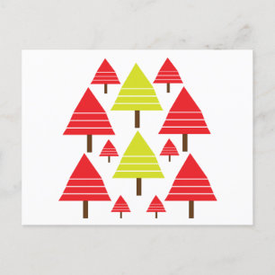 Kerstboom Seizoensgroeten Briefkaart