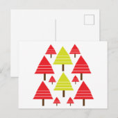 Kerstboom Seizoensgroeten Briefkaart (Voorkant / Achterkant)