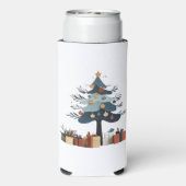Kerstboom seltzer blikjeskoeler (Seltzer Achterkant)