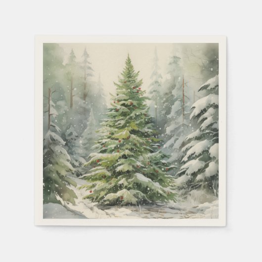 Kerstboom Servet (Voorkant)