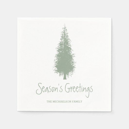 Kerstboom Servet (Voorkant)