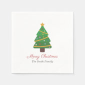 kerstboom servet (Voorkant)