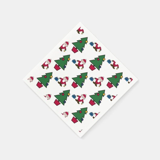 kerstboom servet (Hoek)