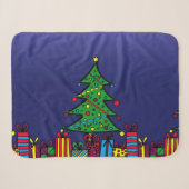 kerstboom sherpa deken (Voorkant (horizontaal))