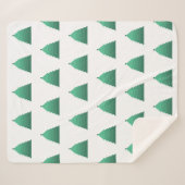 Kerstboom Sherpa Deken (Voorkant (horizontaal))