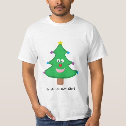 kerstboom-shirt t-shirt (Voorkant)