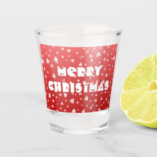kerstboom shot glas (Voorkant)