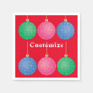 Kerstboom, sierballen Thunder_Cove Servet