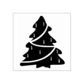 Kerstboom silhoette kunst stempel (Afrduk)