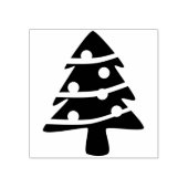 Kerstboom silhoette kunst stempel (Afrduk)