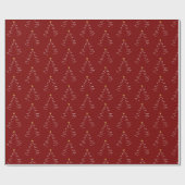 Kerstboom Silhouet Cadeaupapier (Vlak)