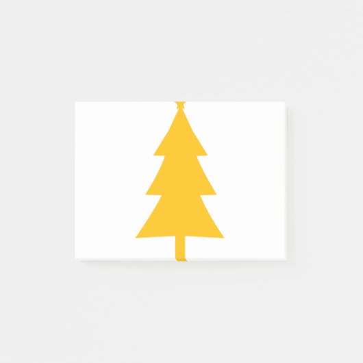 kerstboom Silhouette 6 Post-it® Notes (Voorkant)