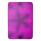 Kerstboom Silhouette en Paarse sterrengradiënt Badmat (Voorkant Verticaal)