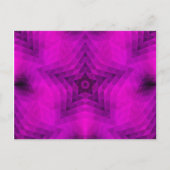 Kerstboom Silhouette en Paarse sterrengradiënt Briefkaart (Voorkant)