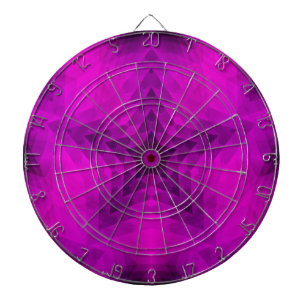 Kerstboom Silhouette en Paarse sterrengradiënt Dartbord