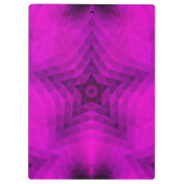 Kerstboom Silhouette en Paarse sterrengradiënt Klembord (Achterkant)