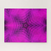 Kerstboom Silhouette en Paarse sterrengradiënt Legpuzzel (Horizontaal)