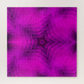 Kerstboom Silhouette en Paarse sterrengradiënt Legpuzzel (Horizontaal)