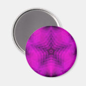 Kerstboom Silhouette en Paarse sterrengradiënt Magneet (Voorkant / Achterkant)