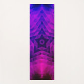 Kerstboom Silhouette en Paarse sterrengradiënt Yogamat (Voorkant)