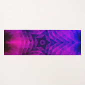 Kerstboom Silhouette en Paarse sterrengradiënt Yogamat (Voorkant (horizontaal))