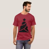 kerstboom Silhouette T-shirt (Voorkant volledig)