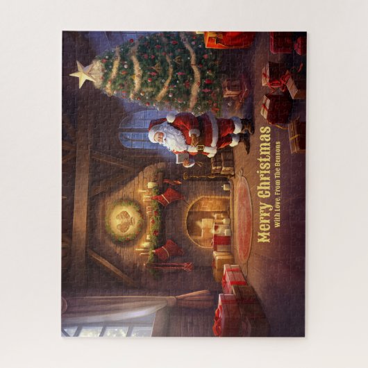 Kerstboom Sinterklaas thuis Vakantie Kunst Legpuzzel (Verticaal)