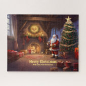 Kerstboom Sinterklaas thuis Vakantie Kunst Legpuzzel (Horizontaal)