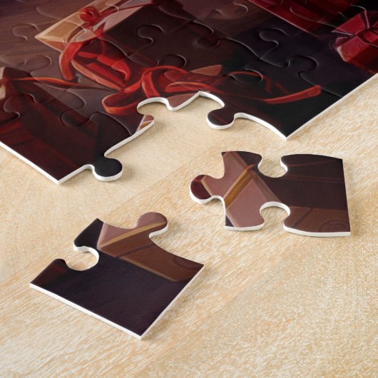 Kerstboom Sinterklaas thuis Vakantie Kunst Legpuzzel (Zijkant)