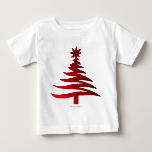 Kerstboom Sjabloon Rood (Voorkant)