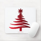 Kerstboom Sjabloon Rood Muismat (Met muis)