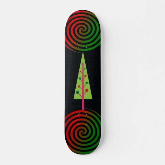 Kerstboom Skateboard (Voorkant)