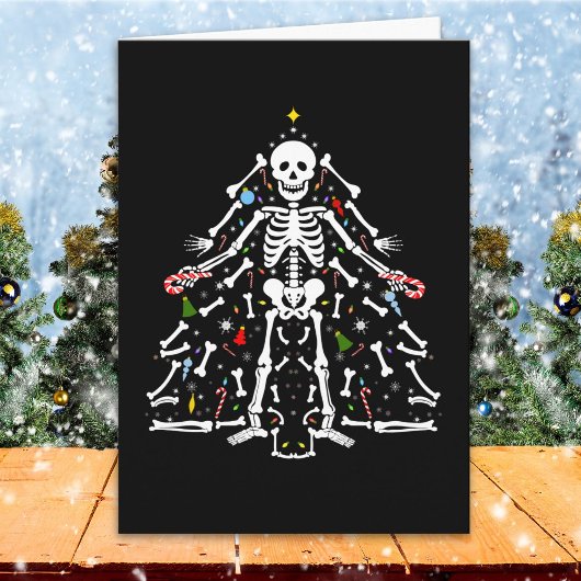 Kerstboom Skelet Kaart
