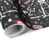 Kerstboom Skelet Patroon Cadeaupapier (Rol Hoek)